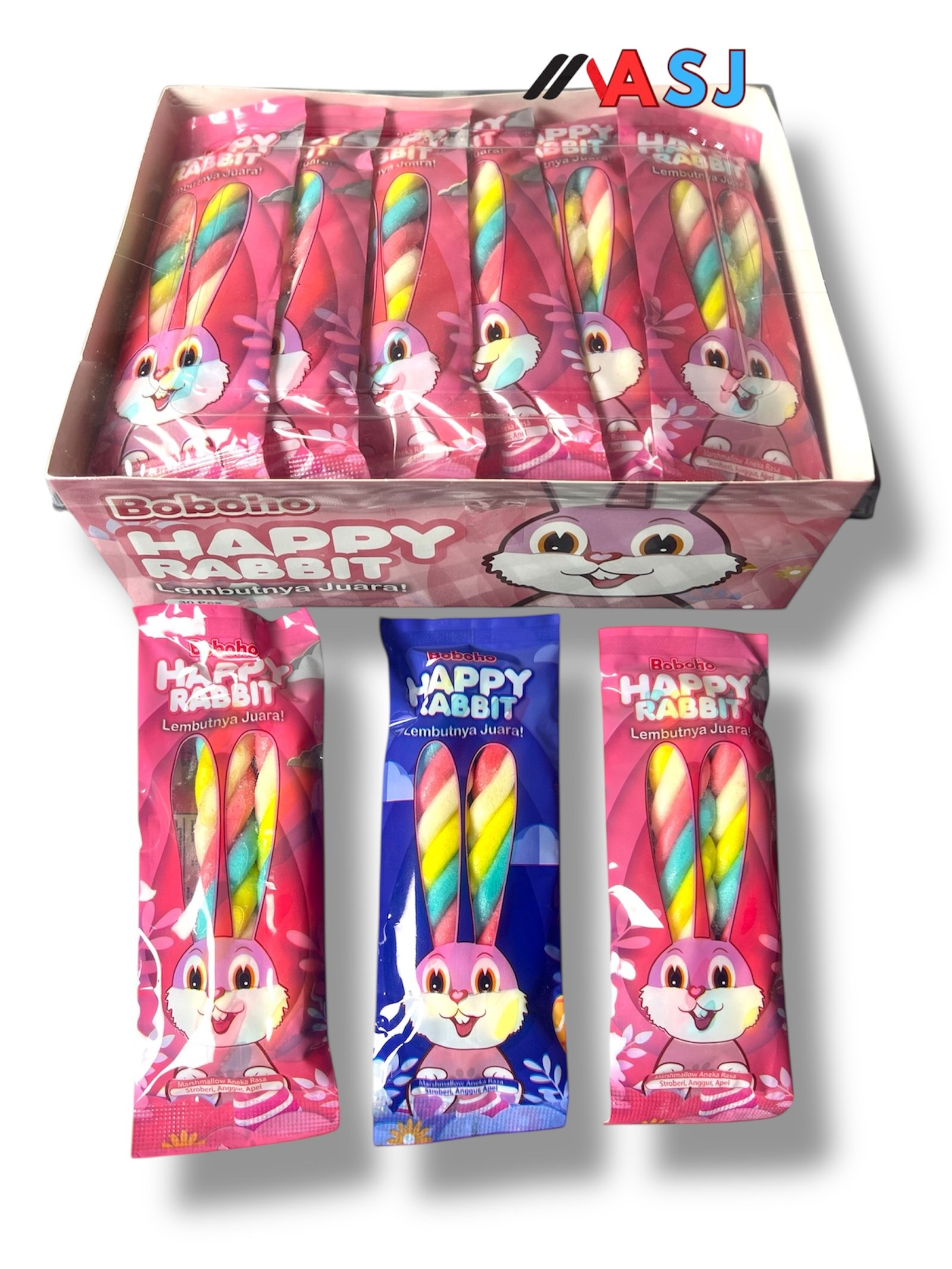 boboho marsmallow happy rabbit 20/30pcs
